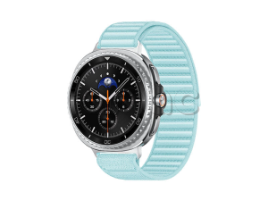 Купить Samsung Galaxy Watch8 Classic (46 мм) Wifi+LTE, Черный, Текстильный ремешок мятного цвета