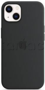Силиконовый чехол MagSafe для iPhone 13 mini, цвет «тёмная ночь»