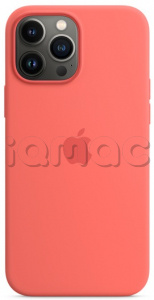 Силиконовый чехол MagSafe для iPhone 13 Pro Max, цвет «розовый помело»