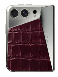 Чехол Golden Concept Magnetic Shield для iPhone Duo, Alligator Edition (Burgundy)