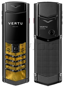 Телефон Vertu Signature V, Clous De Paris (Pure Black/Серебристый)