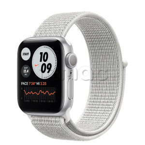 Купить Apple Watch Series 6 // 40мм GPS // Корпус из алюминия серебристого цвета, спортивный браслет Nike цвета «Снежная вершина»