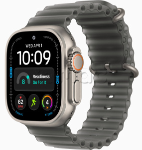 Купить Apple Watch Ultra 4 (2026) // 49мм GPS+Cellular // Корпус из титана, ремешок Ocean Band прозрачно-черного цвета