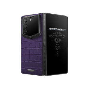 Телефон Vertu AlphaFold, Alligator Skin  (Grape Purple)