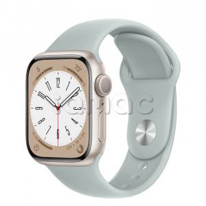 Купить Apple Watch Series 8 // 41мм GPS // Корпус из алюминия цвета "сияющая звезда", спортивный ремешок цвета "суккулент"
