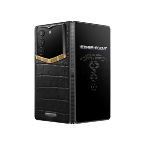 Телефон Vertu AlphaFold, Bespoke Alligator Skin, Gold I