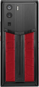 Телефон Vertu METAVERTU 5G Web3, Alligator Leather (Black Steel Flame Red/Огненно-красный)