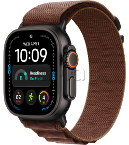 Купить Apple Watch Ultra 4 (2026) // 49мм GPS+Cellular // Корпус из черного титана, ремешок Alpine Loop бордового цвета