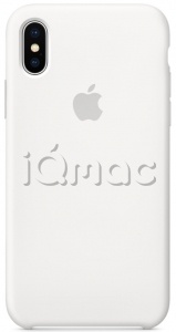 Силиконовый чехол для iPhone X / Xs, белый цвет, оригинальный Apple