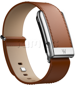 Купить Ремешок MG LeatherLuxe Straight Band | Chestnut/Cream with Titanium (Каштановый/ Кремовый с Титаном)
