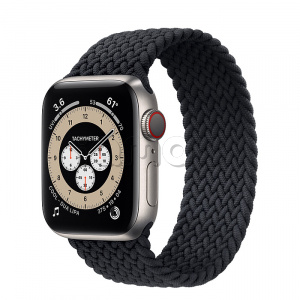 Купить Apple Watch Series 6 // 40мм GPS + Cellular // Корпус из титана, плетёный монобраслет угольного цвета