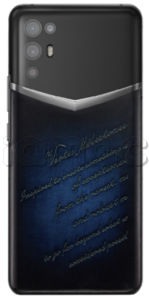 Телефон VERTU iVertu 5G, Calf Leather, Rubbed (Moon White and Blue/Синий)