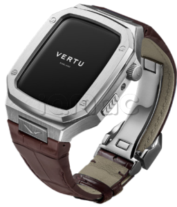 Умные часы Vertu MetaWatch H1, Raw Steel, Alligator Leather (Reddish Brown/Красно-коричневый)