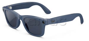 Купить Умные очки Ray-Ban  Wayfarer (2-gen) (Синяя глянцевая оправа, прозрачно-синие фотохромные линзы)