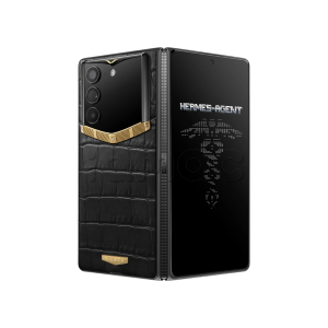 Телефон Vertu AlphaFold, Bespoke Alligator Skin, Gold II