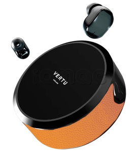 Bluetooth-наушники VERTU Live Wireless Earbuds, Calf Leather (Sunset Orange/Оранжевый закат)