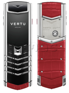 Телефон Vertu Signature V, Alligator Skin (Flame Red/Огненно-красный)