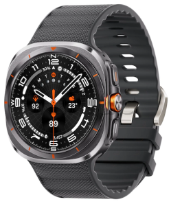Купить Samsung Galaxy Watch Ultra (47 мм) Wifi+LTE, корпус серый титан, ремешок Peakform Band темно-серого цвета