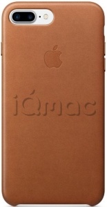 Кожаный чехол для iPhone 7+ (Plus)/8+ (Plus), золотисто-коричневый цвет, оригинальный Apple