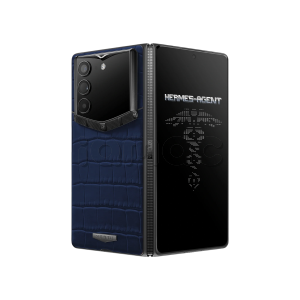 Телефон Vertu AlphaFold, Alligator Skin  (Navy Blue)
