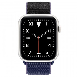 Купить Apple Watch Series 5 // 44мм GPS + Cellular // Корпус из керамики, спортивный браслет тёмно-синего цвета