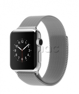 Купить Apple Watch 38 мм, нержавеющая сталь, миланский сетчатый браслет