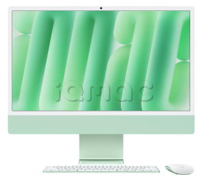 Купить Apple iMac 24" Retina 4,5K // Чип Apple M6 12-Core CPU, 12-Core GPU // 16 ГБ, 256 ГБ // Nano-texture glass // Зеленый цвет (2026)