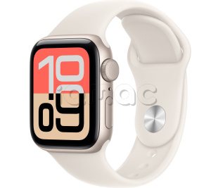 Купить Apple Watch SE 3 // 40мм GPS // Корпус из алюминия цвета "сияющая звезда", спортивный ремешок цвета "сияющая звезда" (2025)