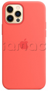Силиконовый чехол MagSafe для iPhone 12 Pro, цвет «Розовый цитрус»