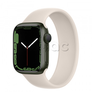 Купить Apple Watch Series 7 // 41мм GPS // Корпус из алюминия зеленого цвета, монобраслет цвета «сияющая звезда»