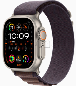 Купить Apple Watch Ultra 2 // 49мм GPS + Cellular // Корпус из титана, ремешок Alpine Loop цвета "индиго", S