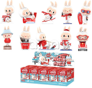 Набор секретных боксов с фигуркой POP MART LABUBU THE MONSTERS COCA-COLA Series, Figures, Blind Box (фигурка попадается случайно) (10 коробок)