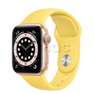 Купить Apple Watch Series 6 // 40мм GPS // Корпус из алюминия золотого цвета, спортивный ремешок имбирного цвета