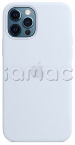 Силиконовый чехол MagSafe для iPhone 12 Pro Max, дымчато-голубой цвет