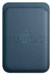Чехол-бумажник FineWoven с MagSafe для iPhone, цвет Pacific Blue/Тихоокеанский синий