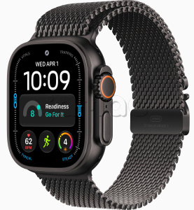 Купить Apple Watch Ultra 4 (2026) // 49мм GPS+Cellular // Корпус из черного титана, миланский сетчатый браслет из черного титана