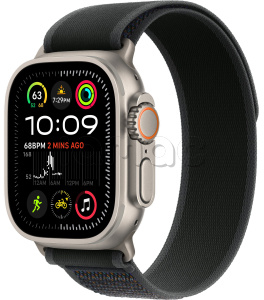 Купить Apple Watch Ultra 2 (2024) // 49мм GPS + Cellular // Корпус из титана, ремешок Trail Loop черного цвета, S/M