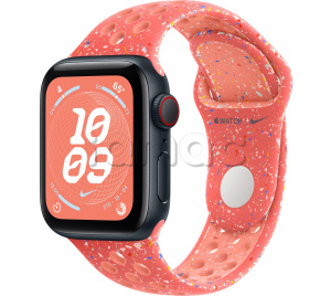 Купить Apple Watch SE // 40мм GPS+Cellular // Корпус из алюминия цвета «тёмная ночь», спортивный ремешок Nike цвета «Волшебный уголек» (2024)