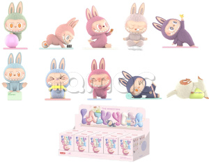 Набор секретных боксов с фигуркой POP MART LABUBU THE MONSTERS Lazy Yoga Series Figures, Blind Box (фигурка попадается случайно) (10 коробок)