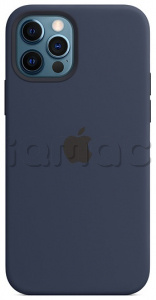 Силиконовый чехол MagSafe для iPhone 12 Pro Max, цвет «Тёмный ультрамарин»