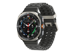 Купить Samsung Galaxy Watch Ultra (2025) 47мм Wifi+LTE, корпус титановое серебро, ремешок Marine Band темно-серого цвета