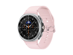 Купить Samsung Galaxy Watch8 Classic (46 мм) Wifi+LTE, Черный, Спортивный ремешок розового цвета