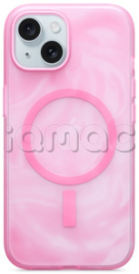 Чехол OtterBox Figura с MagSafe для iPhone 15, розовый цвет