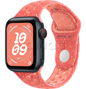 Купить Apple Watch SE // 44мм GPS+Cellular // Корпус из алюминия цвета «тёмная ночь», спортивный ремешок Nike цвета «Волшебный уголек» (2024)