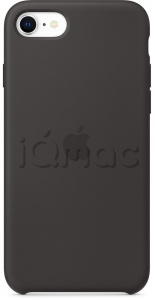 Силиконовый чехол для iPhone SE, чёрный цвет, оригинальный Apple