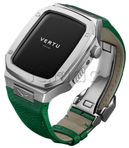 Умные часы Vertu MetaWatch H1, Raw Steel, Calf Leather (Green/Зеленый)