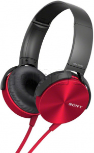 Купить Накладные наушники Sony MDR-XB450AP, Красный
