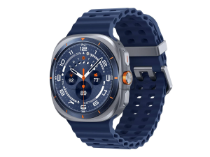 Купить Samsung Galaxy Watch Ultra (2025) 47мм Wifi+LTE, корпус титановый синий, ремешок Marine Band синего цвета