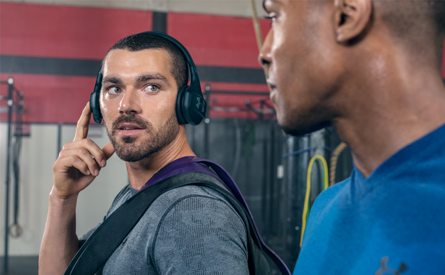 Jbl under store armour train headphones