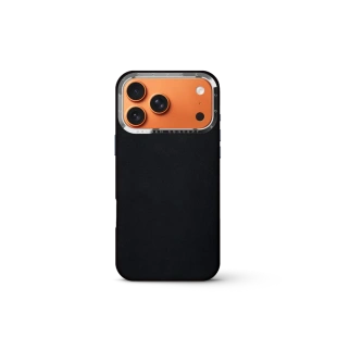 Чехол Golden Concept для iPhone 17 Pro, Alcantara Leather, Black